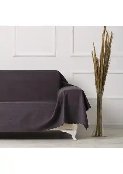 Velerde Home Kül Battal Boy Çift Taraflı Çekyat Koltuk Örtüsü Estetik ve Dayanıklı Tasarım