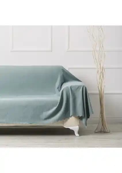 Velerde Home Su Yeşili Çift Taraflı Kaydırmaz Koltuk Örtüsü Modern ve Dayanıklı Tasarım