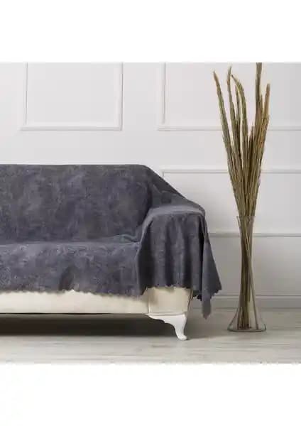 Velerde Home Vessel Antrasit Battal Boy Çift Taraflı Çekyat Koltuk Örtüsü ve Özellikleri