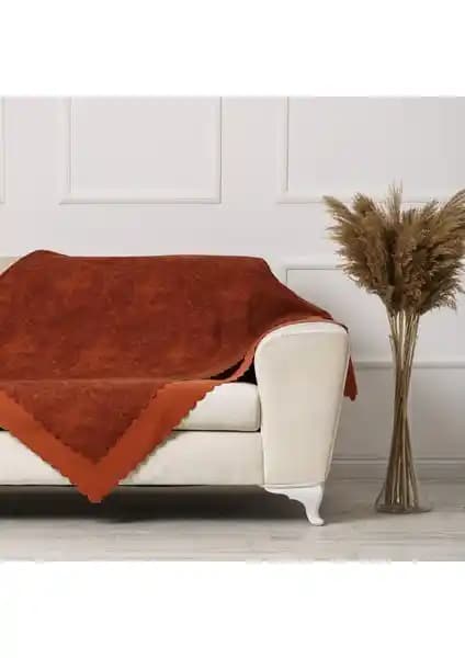 Velerde Home Vessel Çift Taraflı Çekyat ve Kanepe İçin Modern Dekoratif Örtü