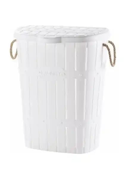 Violetta Bambu Halatlı Kirli Çamaşır Sepeti Modern ve Dayanıklı Tasarım Özellikleri