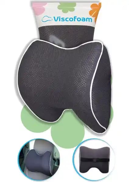 Viscofoam Carfort Büyük Visco Araç Boyun Yastığı: Ergonomik ve Konforlu Sürüş Desteği