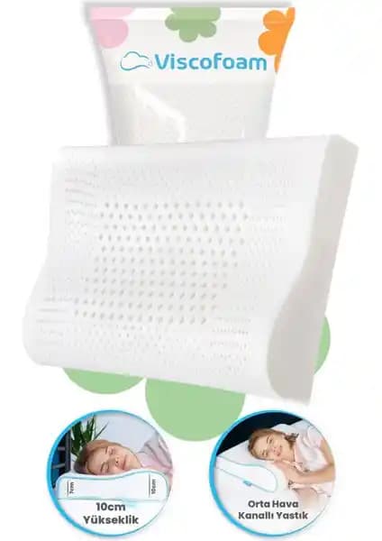 Viscofoam Hava Kanallı Ortopedik Boyun Destekli Yastık ile Sağlıklı ve Konforlu Uyku Deneyimi