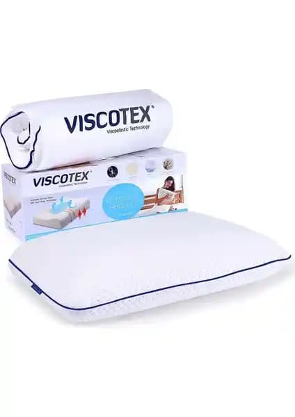 Viscotex Boyun Destekli Tombul Yastık 60x40x16 ile Konfor ve Sağlık Bir Arada