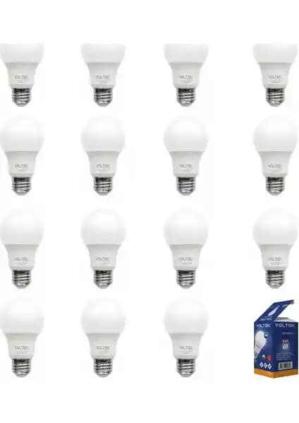 Voltek 9W LED Ampül Seti 15'li Beyaz 6500K Modern ve Ekonomik Aydınlatma Çözümü