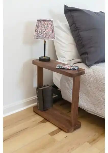 Woodensa Ahşap Başucu Sehpası: Doğal Malzeme ve El İşçiliği ile Şık Tasarım