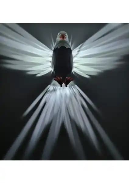 Work3d Kartal Modelli Dekoratif Aplik: Modern ve Çok Yönlü Aydınlatma Çözümü