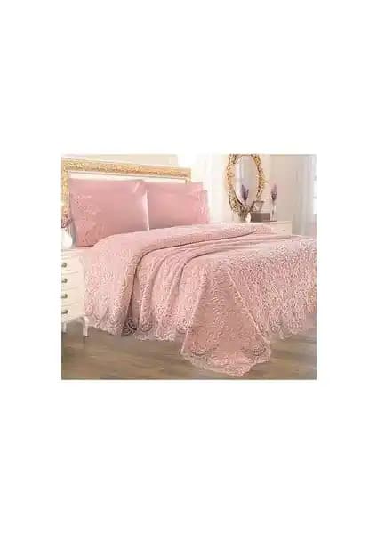 Yarençeyiz Dantelli Gelin Battaniye Seti: Şık ve Konforlu Ev Dekorasyonu İçin Ideal Seçenek