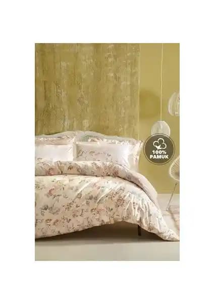 Yataş Bedding Farida Çift Kişilik Ranforce Nevresim Seti Somon Renkli Yatak Odası Dekoru İçin Uygun