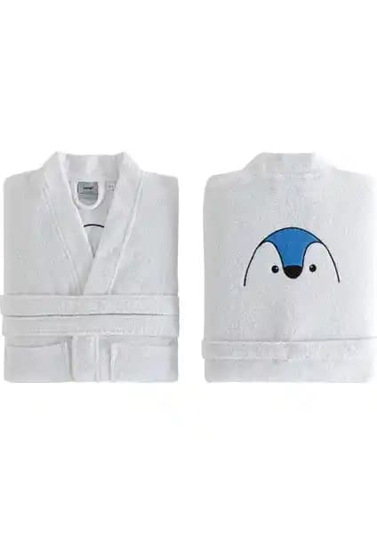 Yataş Bedding Pingu Kimono Yaka Çocuk Bornozu Konfor ve Şıklık Sunar