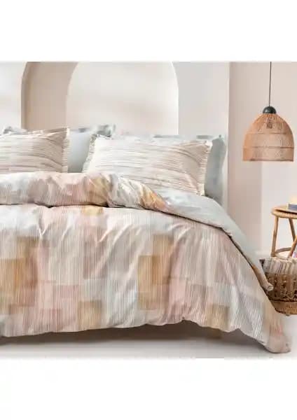 Yataş Dales Adaçayı Çift Kişilik Nevresim Seti Vintage ve Modern Tasarım ile Konfor Sunar