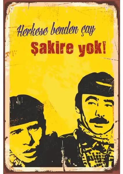 Yeşilçam Temalı Nostaljik MDF Poster 20x30 cm Dekoratif Duvar Süsü