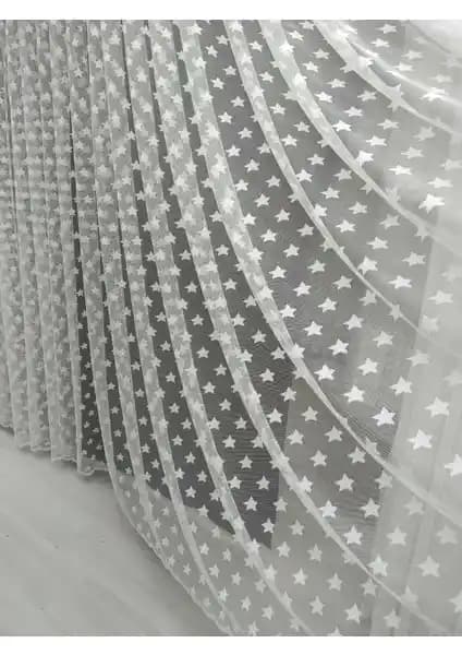Yıl<dı>z Desenli Tül Perde - Modern ve Şık Tasarımıyla Ev Dekorasyonunuza Zarif Dokunuş
