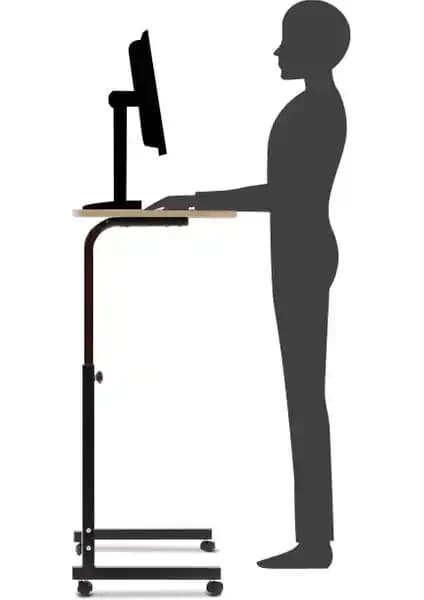 Yükseklik Ayarlı ve Mobil Çalışma Masası: Ergonomik ve Çok Amaçlı Tasarım