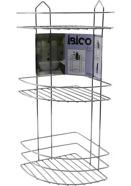 Yükseloğlu Store 3 Katlı Krom Metal Banyo Köşelik Modern ve Dayanıklı Tasarım