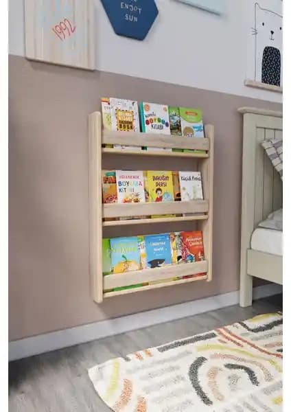 Zeo Wood Design Montessori Çocuk Kitaplığı: Güvenli ve Estetik Depolama Çözümü