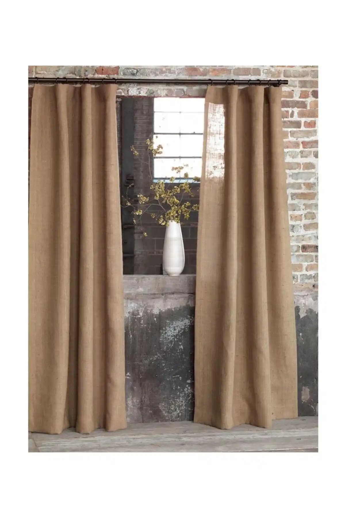 Evinize Doğal Şıklık Katmanın En Güzel Yolu: Jüt Tül Perdeler Dekorasyonuna Zarif Dokunuş