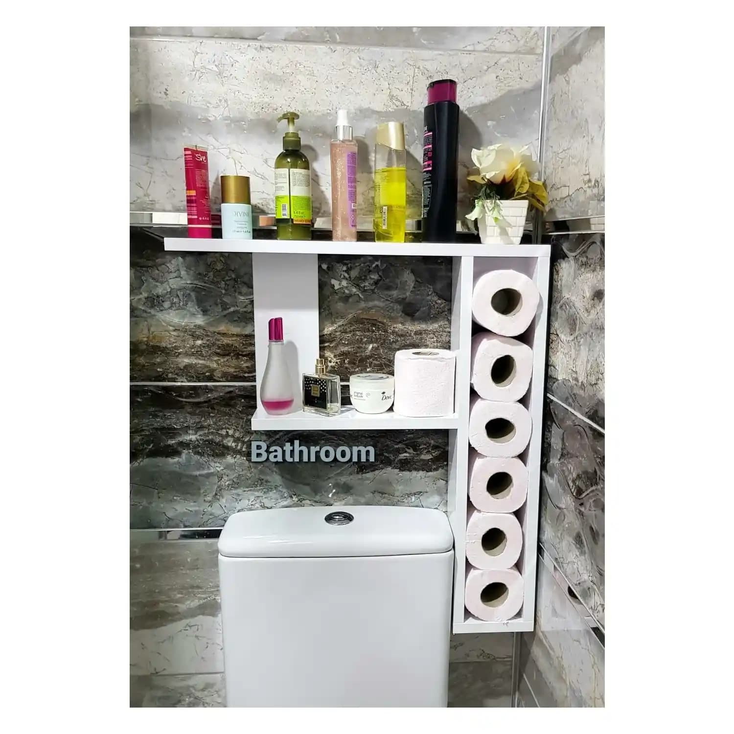 Klozet Üstü Raf Düzenleyici ile Banyonuzda Hem Fonksiyonellik Hem Şıklık Sağlayın