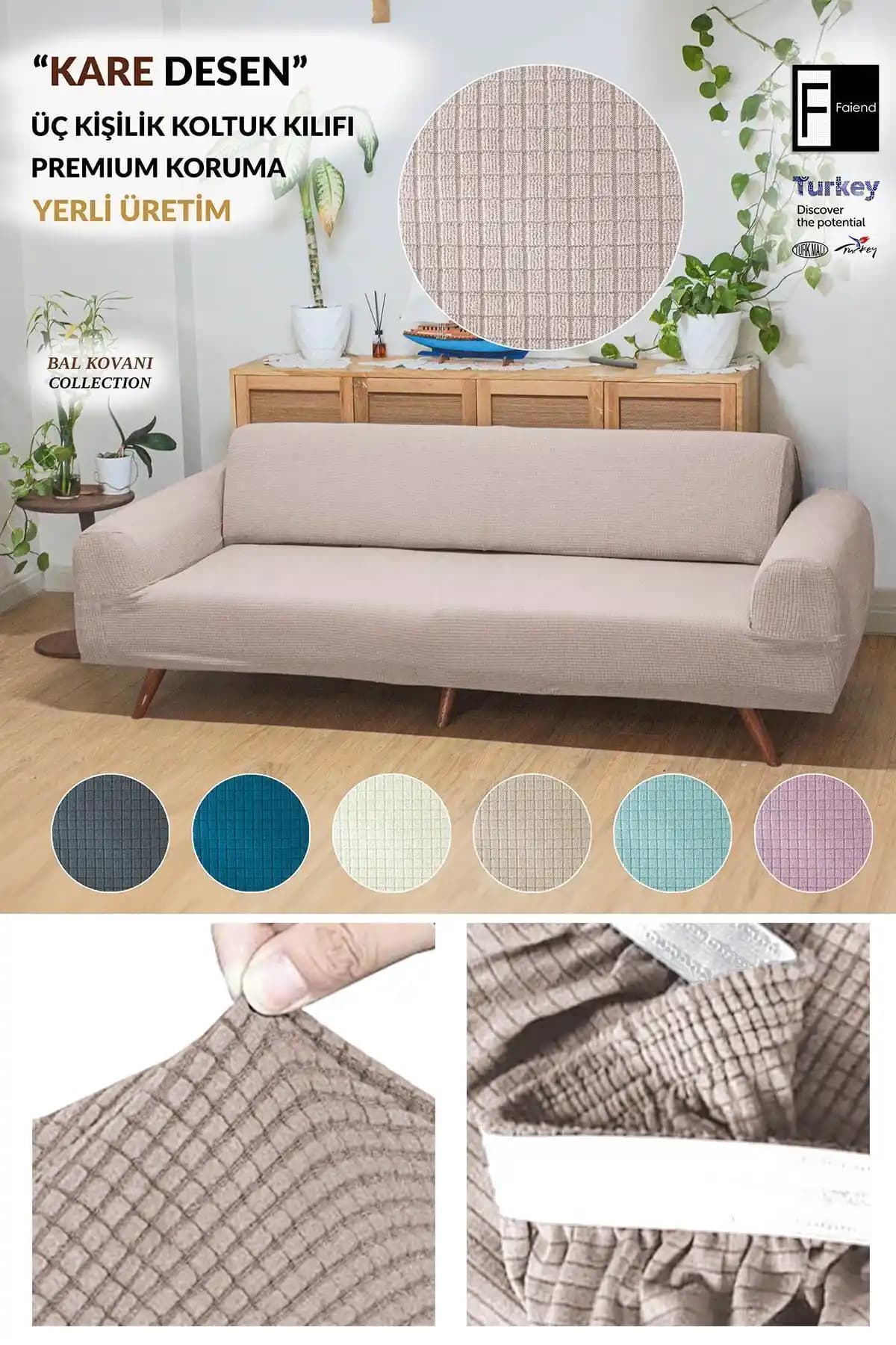Lastikli Kanepe Örtüsü Dekorasyonda Pratik ve Estetik Çözüm Alternatifleri