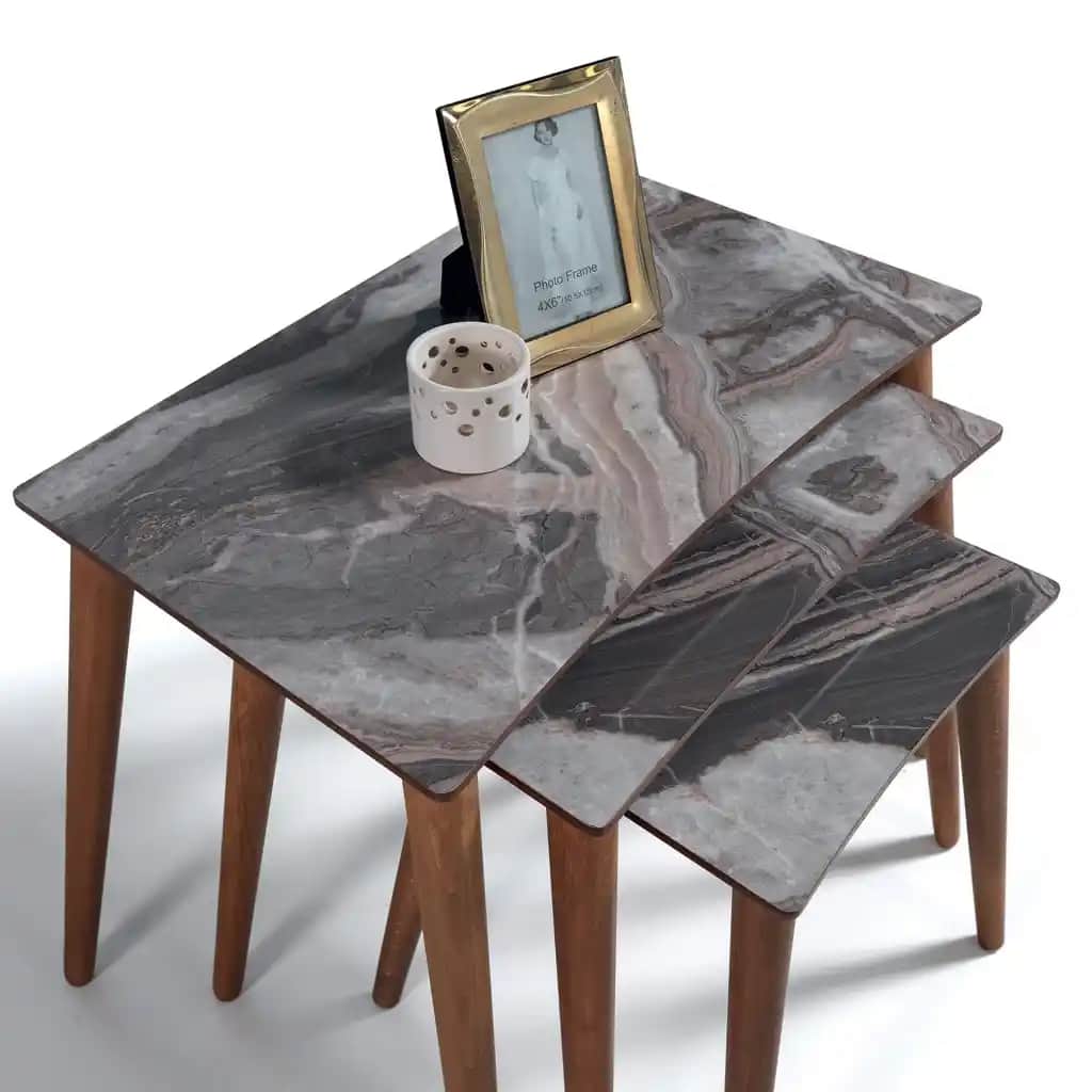 Mermer Zigon Sehpa ile Dekorasyonda Estetik ve Fonksiyonelliğin Birleşimi