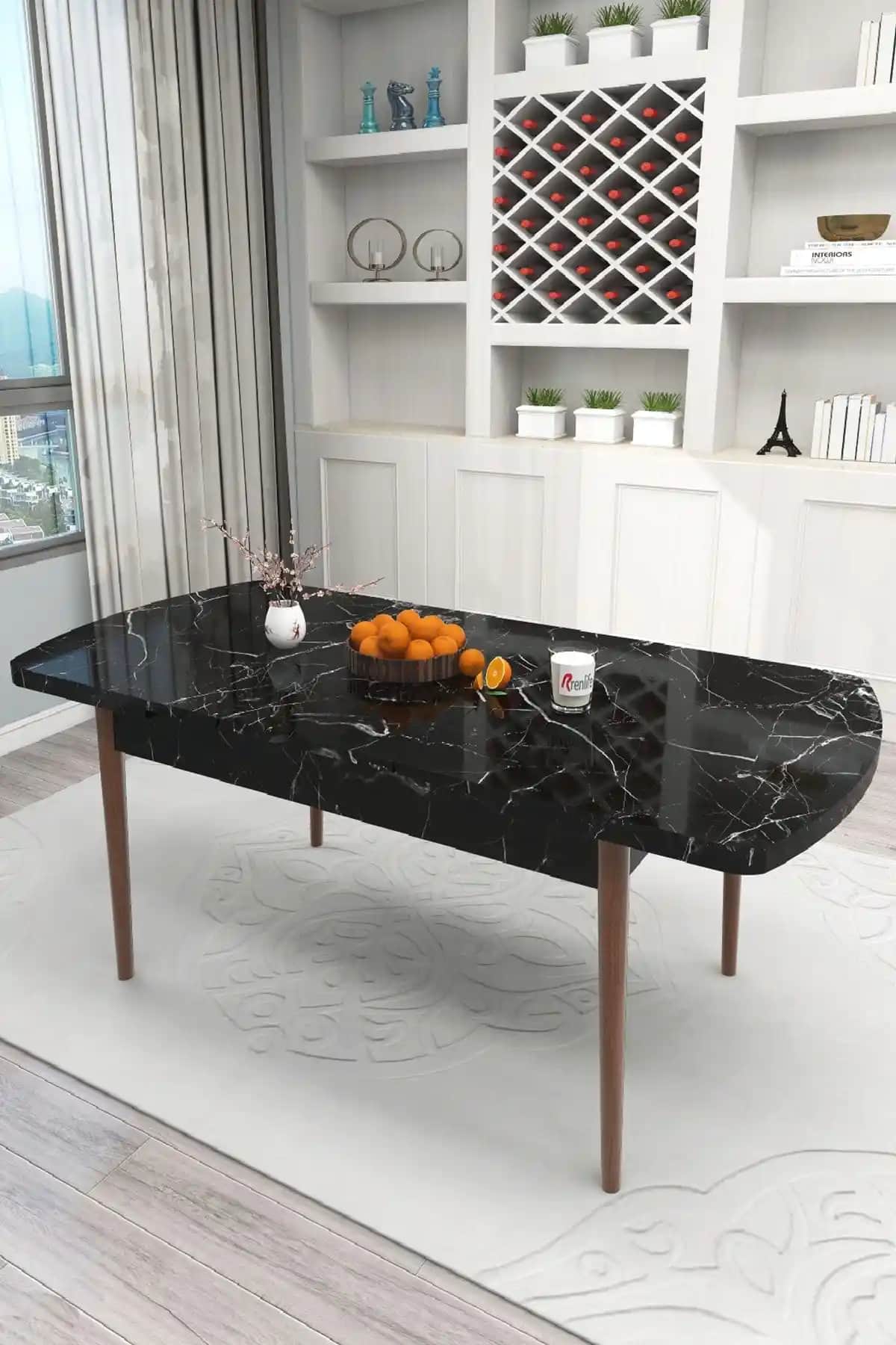 Oval Mermer Yemek Masası: Şıklık ve Fonksiyonelliğin Modern ve Klasik Tasarımlarla Buluşması