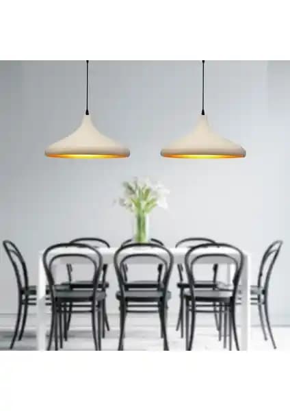 Apliqa Pera Beyaz ve Trudy Hasır Modern Oturma Odası Avize Karşılaştırması