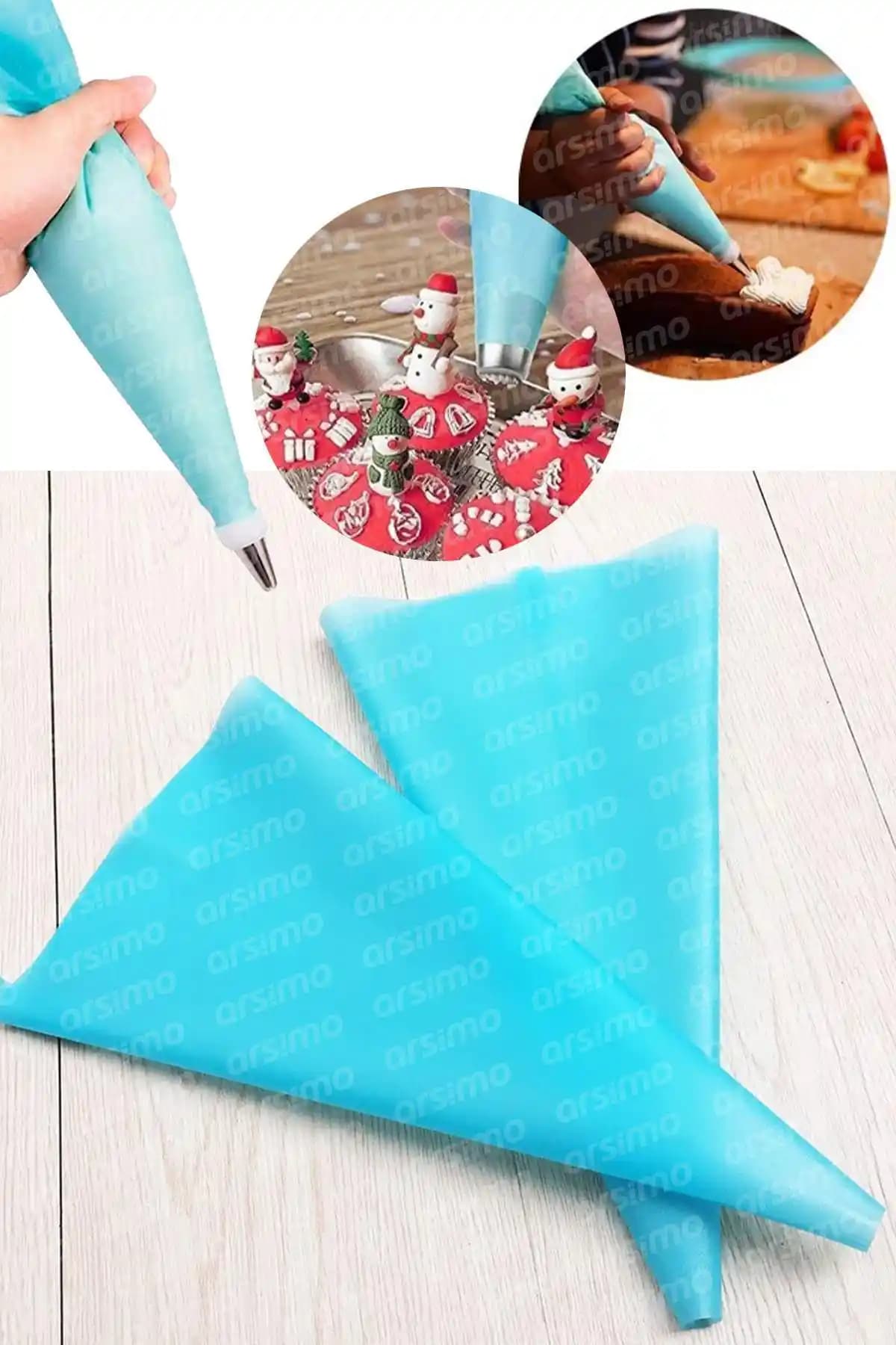 Arsimo Silikon Krema Torbası: Çok Yönlü ve Dayanıklı Mutfak Süsleme Aracı