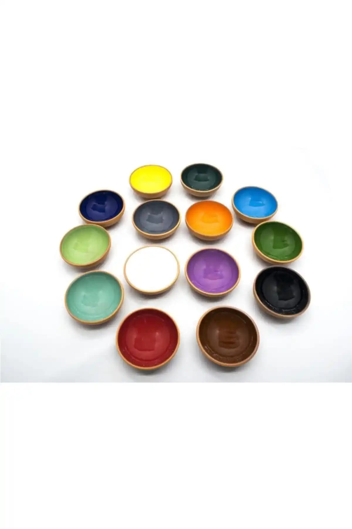 Avanos Toprak Kase Sosluk Reçellik ve Çerezlik Seti 14'lü dayanıklı seramik ürünler