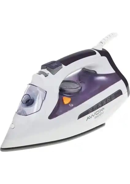 Awox Steam Plus Buharlı Ütü Beyaz-Mürdüm: Güçlü Performans ve Kullanım Kolaylığı