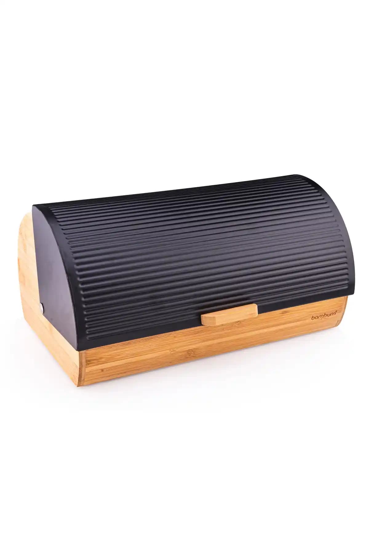 Bambum Renzo Siyah Ekmek Saklama Kabı Modern ve Dayanıklı Tasarım