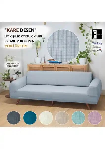 Faiend Gri Likrali Esnek 3 Kişilik Koltuk Örtüsü ve Chester Kılıfı Karşılaştırması