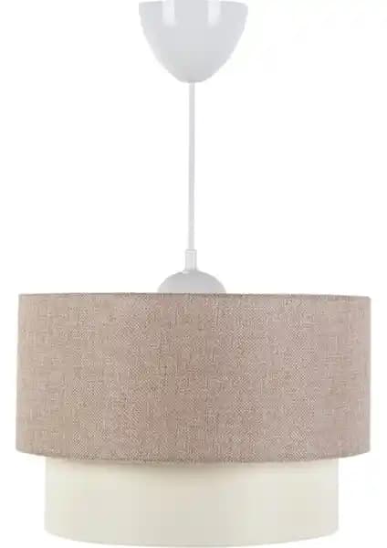 İstanbul Festinhouse Pasta Tekli Sarkıt Avize Açık Kahve Modern İç Mekan Dekorasyonu İçin Uygun