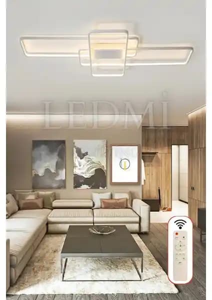 Ledmi Lighting Yüksek Ayarlanabilir Dikdörtgen Siyah Tavan LED Avize Özellikleri ve Kullanım Alanları