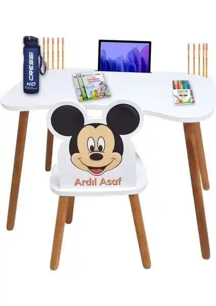 Liva Ahşap Çocuk Aktivite Masa ve Sandalye Takımı Güvenli ve Estetik Tasarım