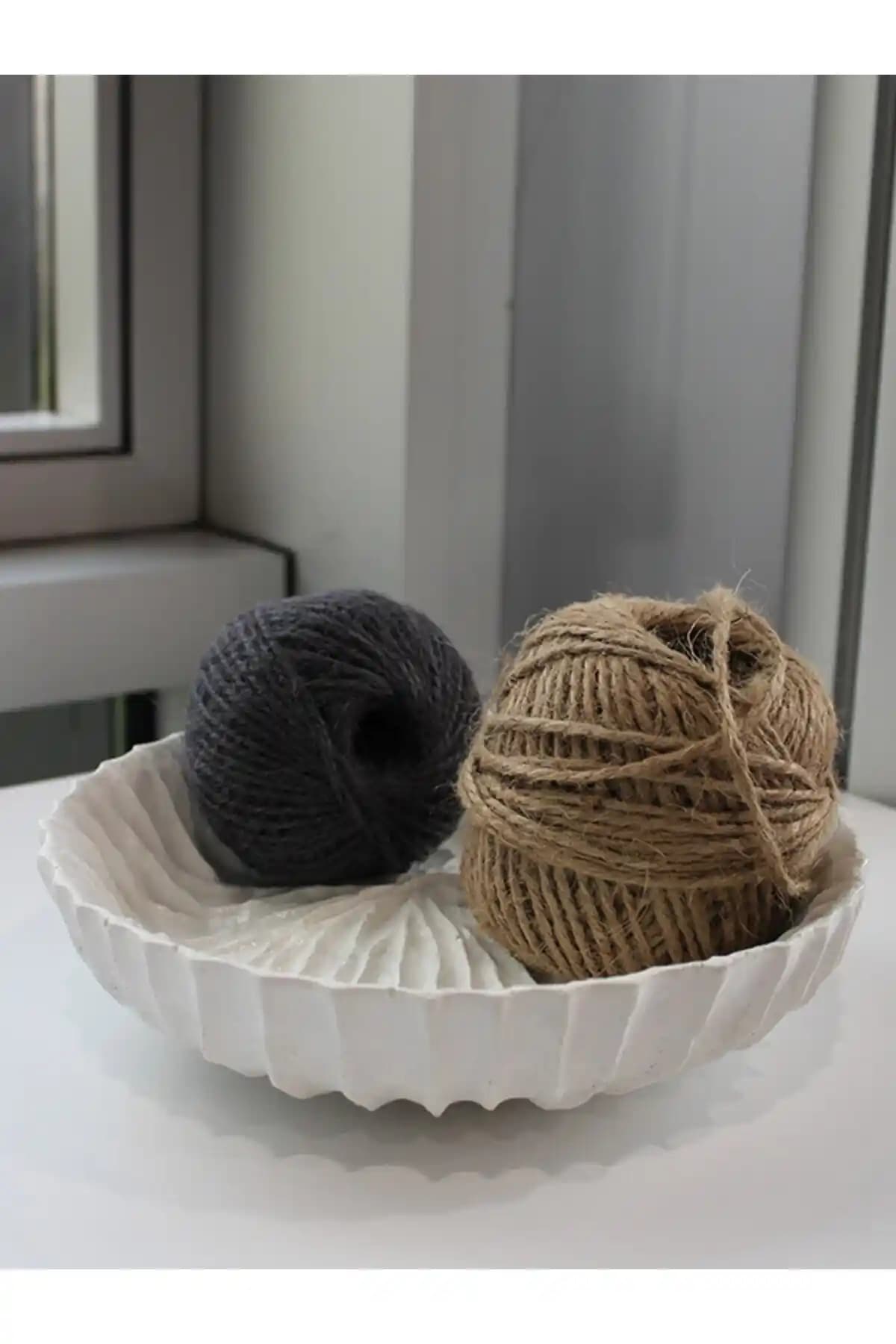 Modern Dalga Desenli El Yapımı Beton Kase Estetik ve İşlevselliğin Buluşması