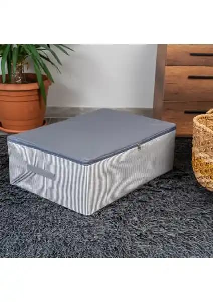 Nacarev Büyük Boy Çizgi Desen Baskılı Antrasit Baza Altı Düzenleyici Hurç Özellikleri