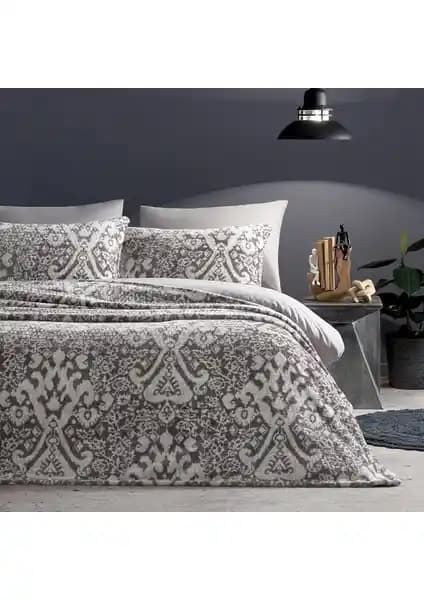 Puffy Lera Antrasit Çift Kişilik Yatak Örtüsü Estetik ve Dayanıklı Tasarım