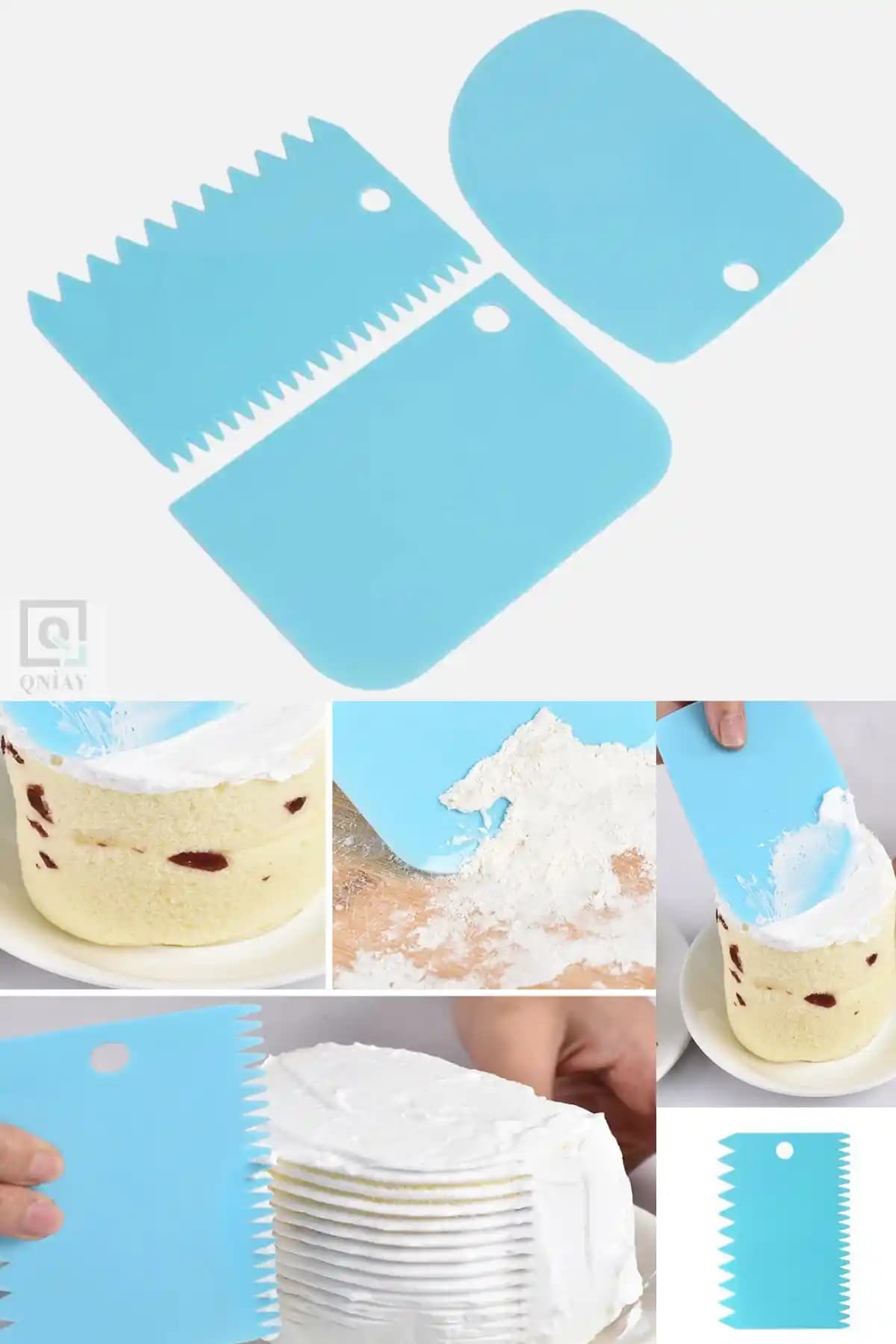 Qniay 3'lü Hamur Kesme ve Kazıma Aparatı Seti: Mutfakta Yaratıcılığı Artıran Pratik Çözümler