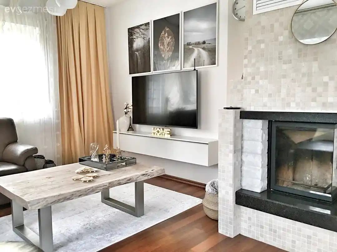 Şömine Üstü Dekorasyonunda Popüler Seçenekler ve Dikkat Edilmesi Gerekenler