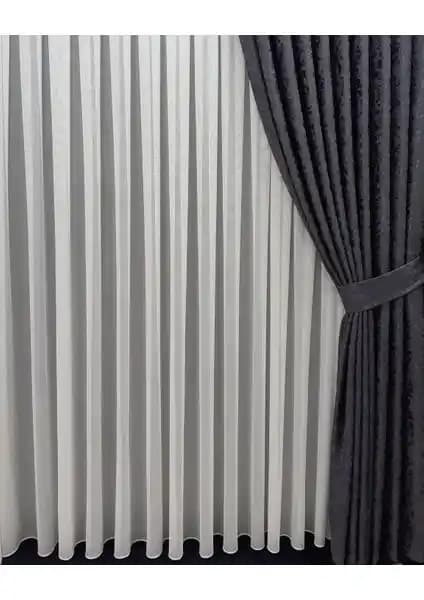 Taç Tül Titi Sık Pile Perde: Estetik ve Dayanıklı Modern Ev Dekorasyonu Seçeneği