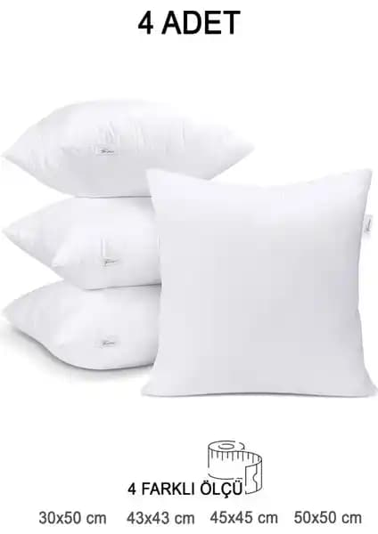 Vionel Home 4'lü Premium Kare Kırlent Seti Şık ve Dayanıklı Ev Dekorasyonu Ürünü