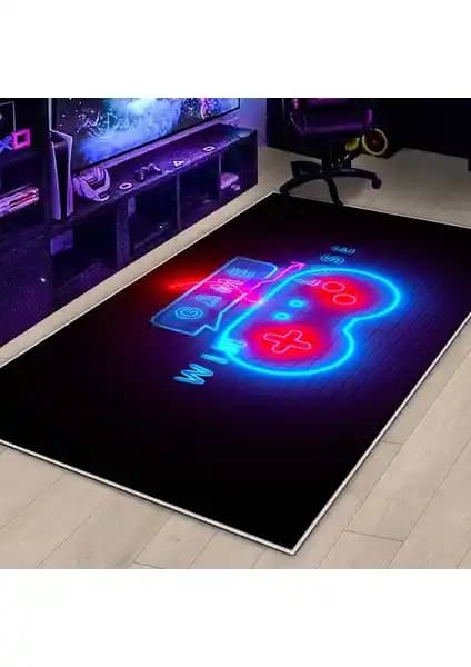 West Home Gamer Halı: Çocuk ve Genç Odaları İçin Modern, Dayanıklı ve Kolay Temizlenebilir Halı