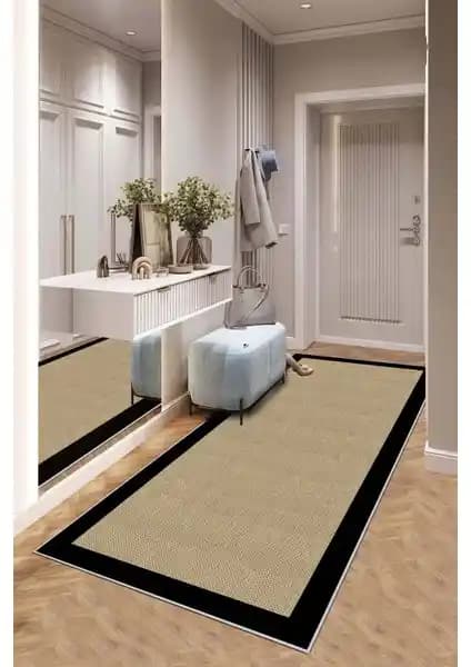 West Home Yıkanabilir Kaymaz Tabanlı Modern Halı: Estetik ve Pratik Kullanım Özellikleri
