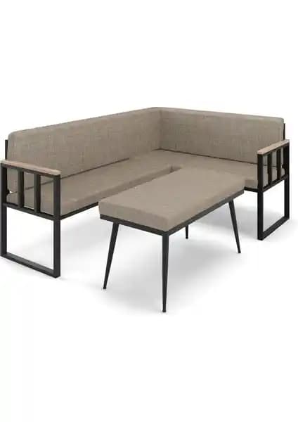 Wood House Poli Köşe Takımı: Modern Tasarım ve Dayanıklı Malzemelerle Şık Oturma Alanı