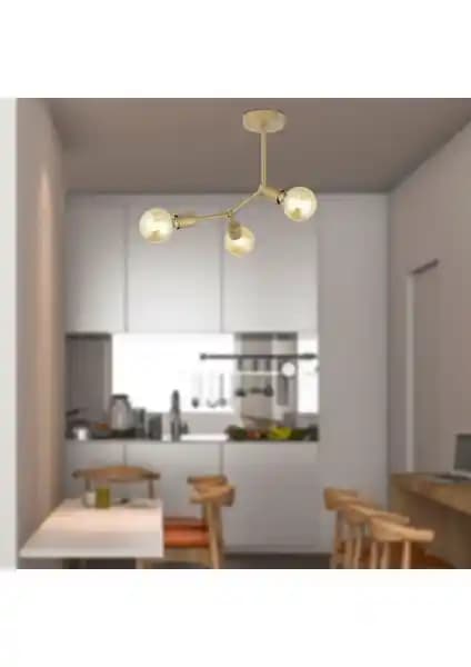 Apliqa Akrobat 3 Lü Modern Avize ile Şık ve Fonksiyonel Aydınlatma Çözümü