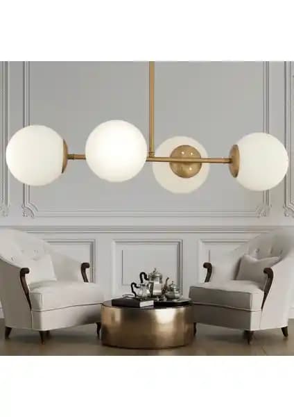 Apliqa Lema 4'lü Eskitme Modern Yemek Masası ve Avize Seti Detaylı İnceleme