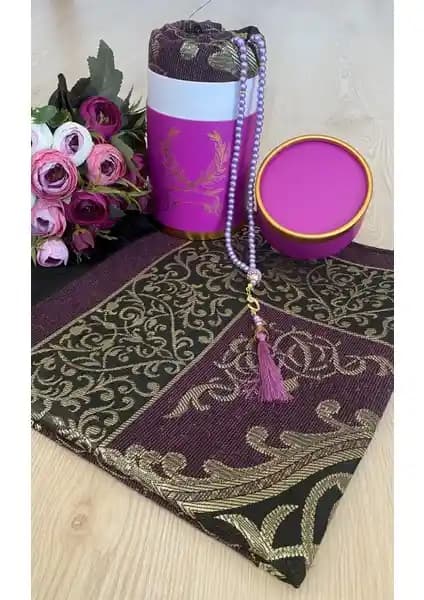 Ayhan Ayhanhome Mor Seccade Seti Çeyizlik ve Hediye Amaçlı Şık Tasarım