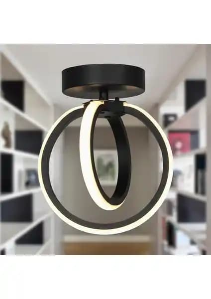 Begüsa Sezen Siyah Tavan Montaj Tekli Avize Modern Salon Dekorasyonu İçin