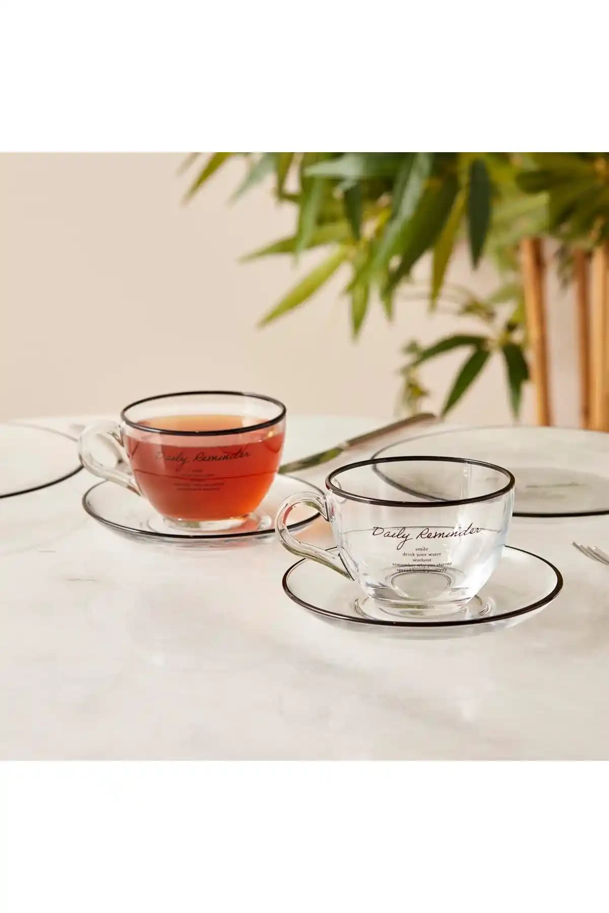 Bella Maison Daily Reminder 2'li Çay Fincan Seti Şık ve Fonksiyonel Tasarımıyla Öne Çıkıyor