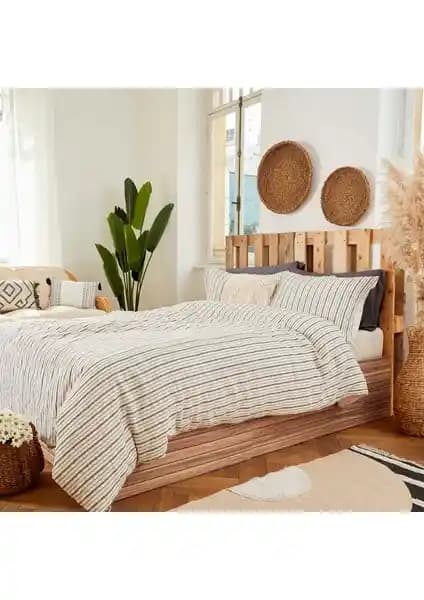 Bella Maison Sevilla %100 Pamuk King Size Nevresim Takımı Modern ve Şık Tasarımıyla Yatak Odalarınıza Zarif Dokunuş